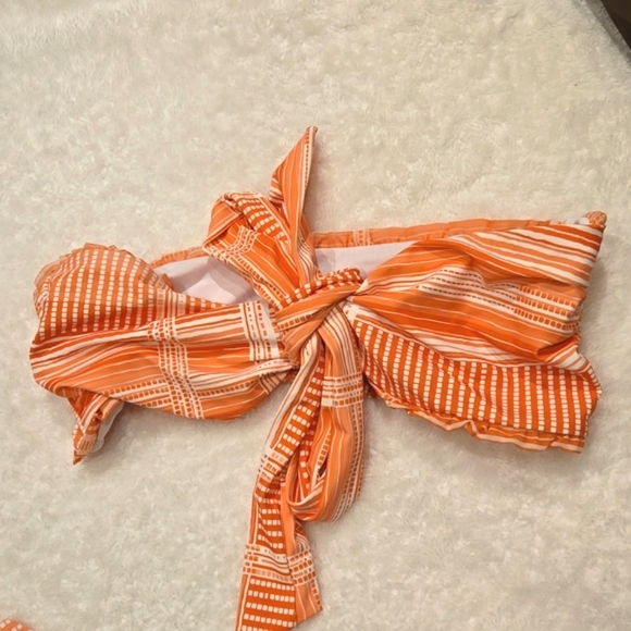 BANDEAU TIE FRONT 2 PIECE BIKINI Size XL New by PHAX FEMININITY - Picture 10 of 13